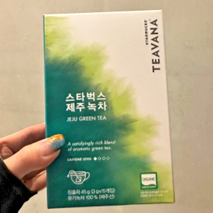 STARBUCKS Korea Teavana Jeju Organic Green Tea Bag 3gx15pcs Matcha
