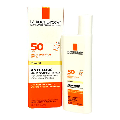 La Roche-Posay Mineral Anthelios SPF 50 Face Light Fluid Sunscreen 1.7oz 05-2026
