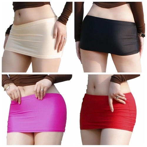 Women Fashion Stretchy Low Waist Pencil Skirts Lingerie Mini Hip Skirt Miniskirt