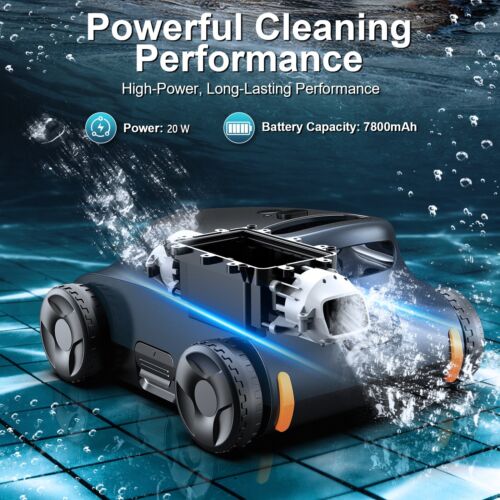 Cordless swimming pool cleaning robot voice control/ultra lightweight portable - Picture 5 of 7