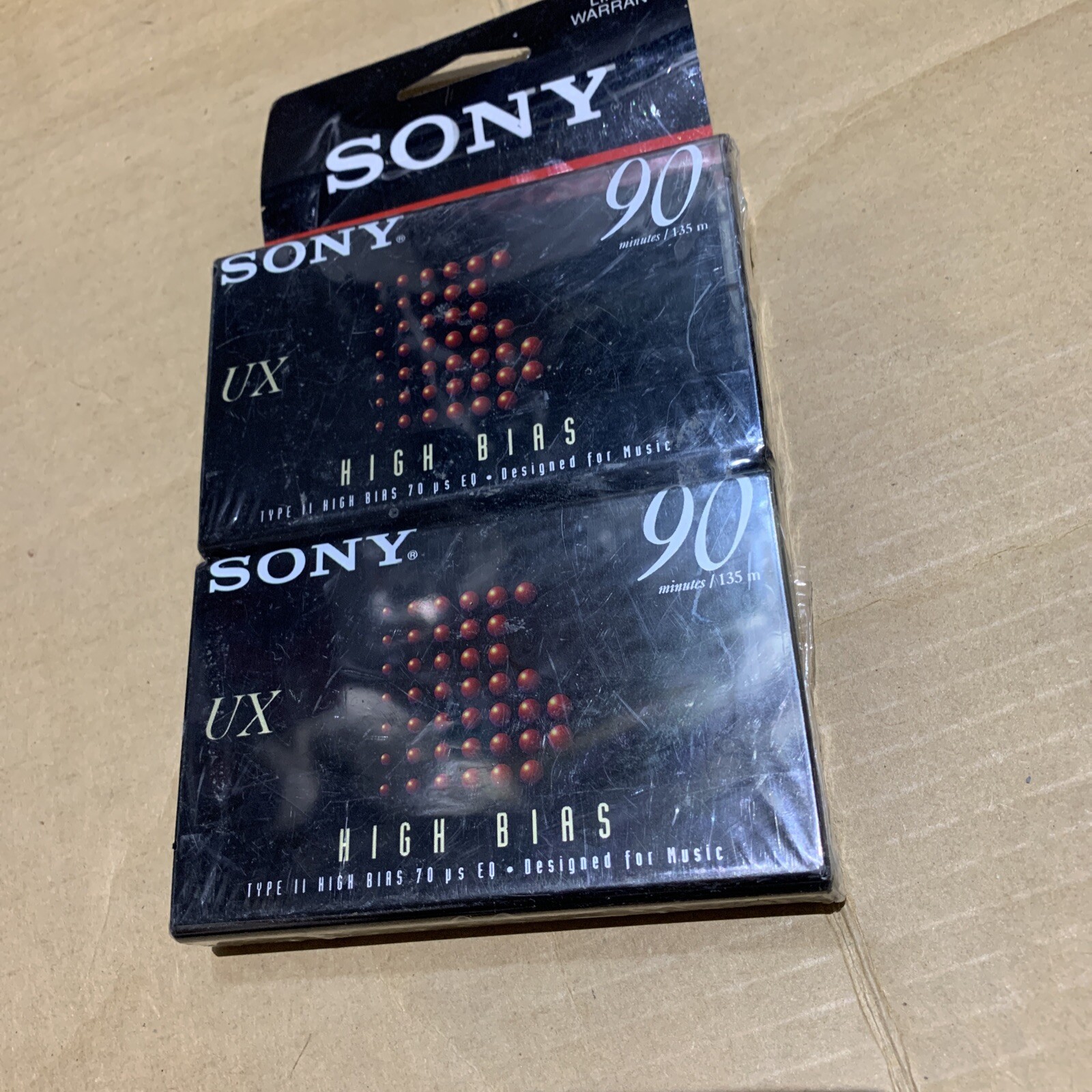 CASSETTE AUDIO SONY UX 90 CHROME CLASS IEC II TYPE II OCCASION
