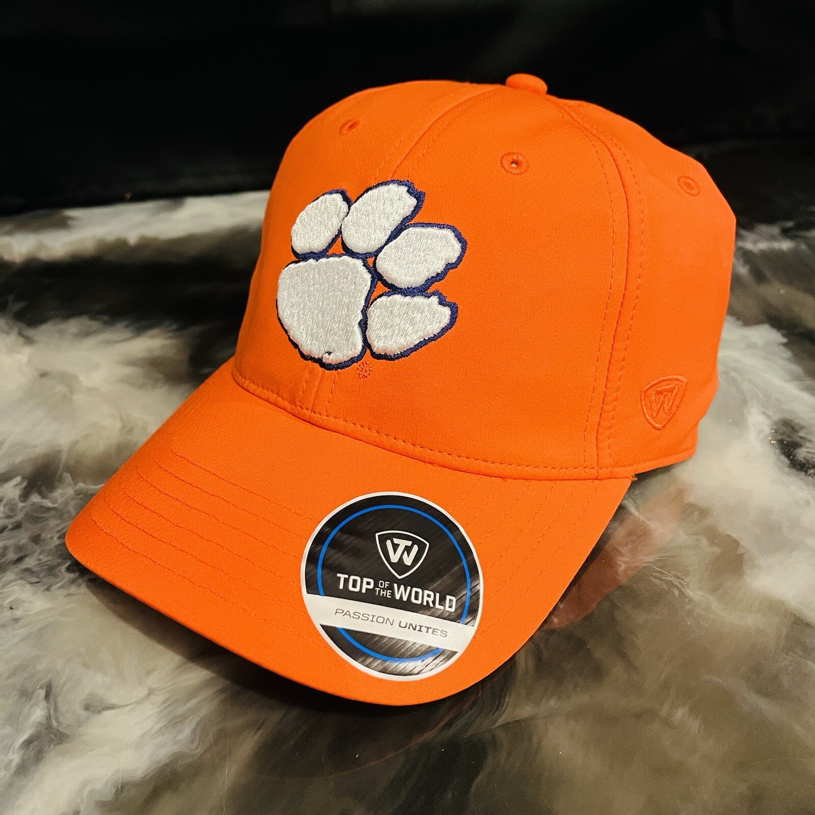 NCAA Clemson University Tigers CU Men's Strapback Hat Cap Adjustable Orange NEW