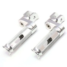 For Buell XB9S Lightning XB9SX 2003+ SHINOBI Front Foot Pegs 25mm Lower Silver