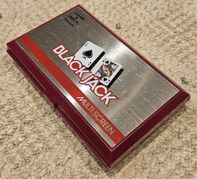 NINTENDO BLACKJACK Game and Watch vintage electronic handheld LCD game 1985