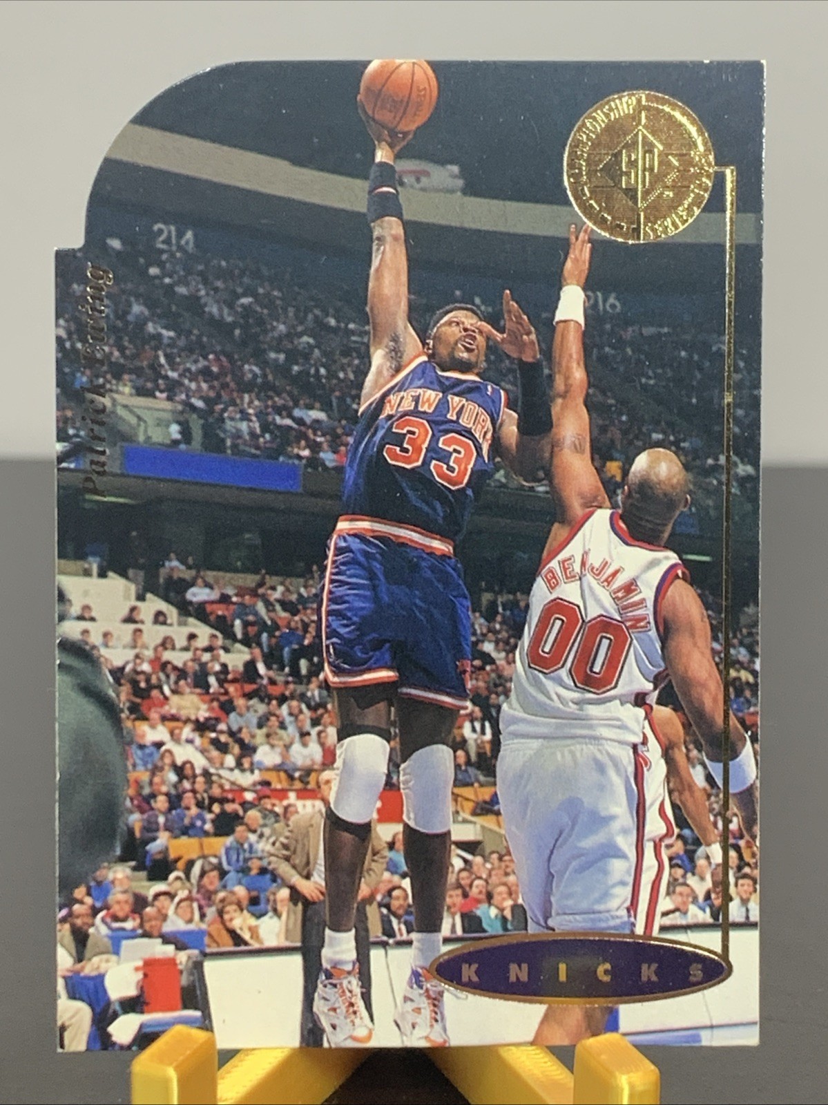 Patrick Ewing - 1994-95 UD SP Championship Series - #96 - Die-Cut- Knicks