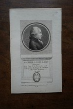 MICHEL-LOUIS LAMY (1728-1800). PORTRAIT GRAVURE 19 eme. DEPUTE ASSEMBLEE 1789