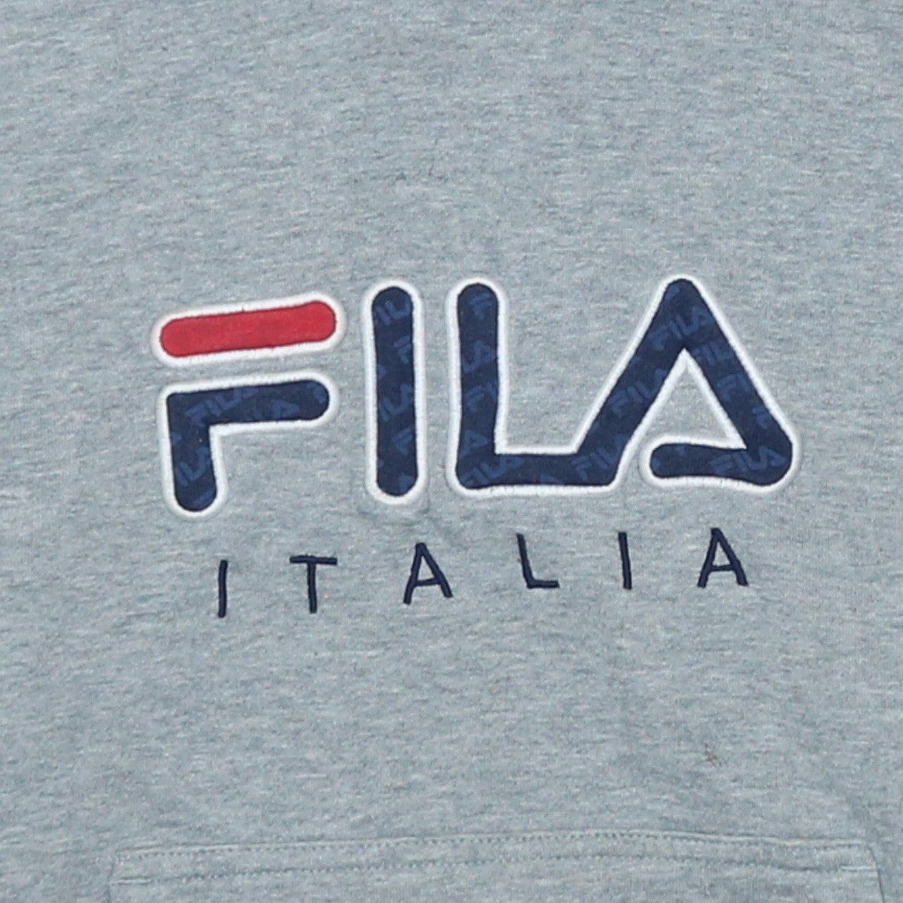 Felpa con cappuccio vintage FILA GRIGIA DONNA L