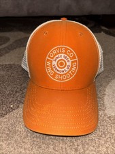 Rare Orange Orvis Co. Wing Shooting Trucker Hat. Since 1956 Vermont , USA.