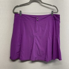 LKNW!title nine Skort women&rsquo;s size 14  stretch athletic zip pocket skirt w/liner