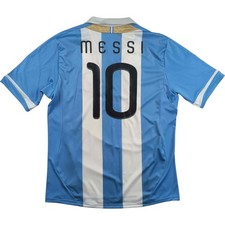 Argentina 2011-13 Adidas home Lionel Messi football jersey shirt size XL