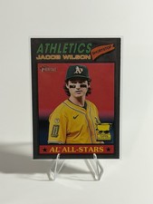 2026 Topps Heritage #17 Dark Gray Border - Jacob Wilson Athletics Rookie Cup