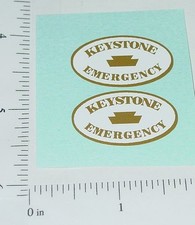 Pair Keystone Emergency Wrecker Truck Sticker...
