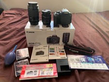 Canon Kiss EOS X9i/EOS Rebel T7i Double Zoom Kit Digital SLR Camera