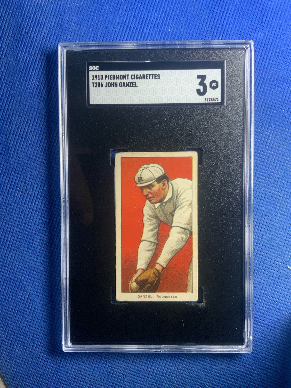1910 John Ganzel T206, Piedmont Cigarettes. SGC 3