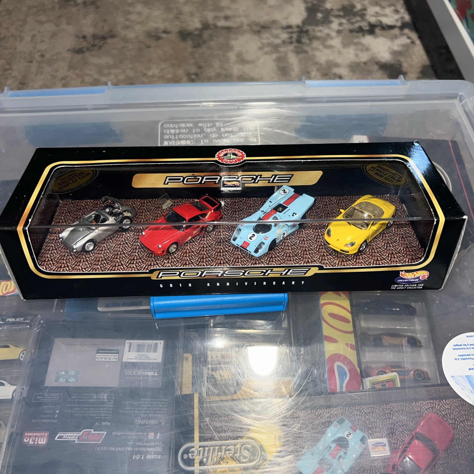 HOT WHEELS PORSCHE 50TH ANNIVERSARY SET ROADSTER TURBO 917 BOXSTER #A2558 Read!!