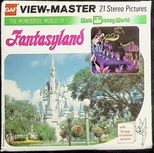 Walt Disney World Fantasyland 3d View-Master 3 Reel Packet - Full Color Images