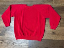 Vintage 90's Hanes Blank Crewneck Raglan Sweatshirt Pullover Adult Large USA