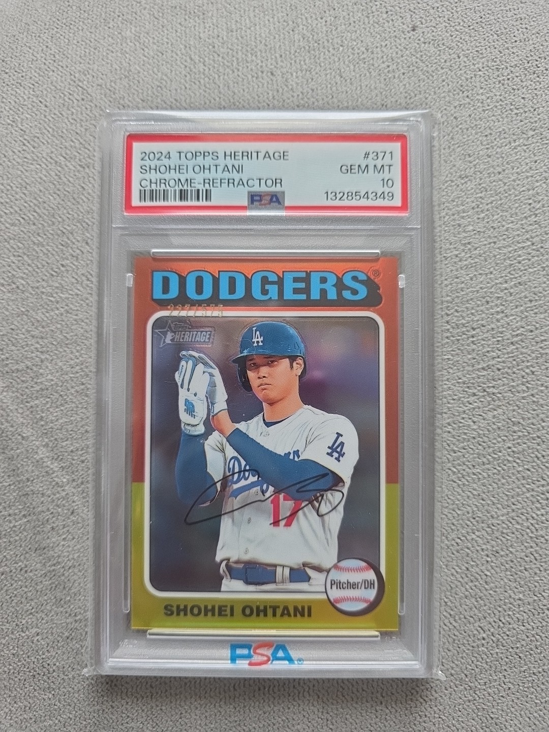 2024 Topps Heritage - Shohei Ohtani #371 Chrome Refractor /575 PSA 10!!!