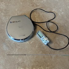 iRiver SlimX iMP-400 Portable MP3 CD Player FM Tuner w/LCD remote UNTESTED