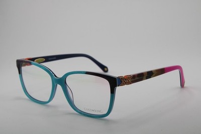 NEW COCO SONG FIRE LIGHT COL. 4 BLUE PINK PURPLE AUTHENTIC EYEGLASSES 55-16