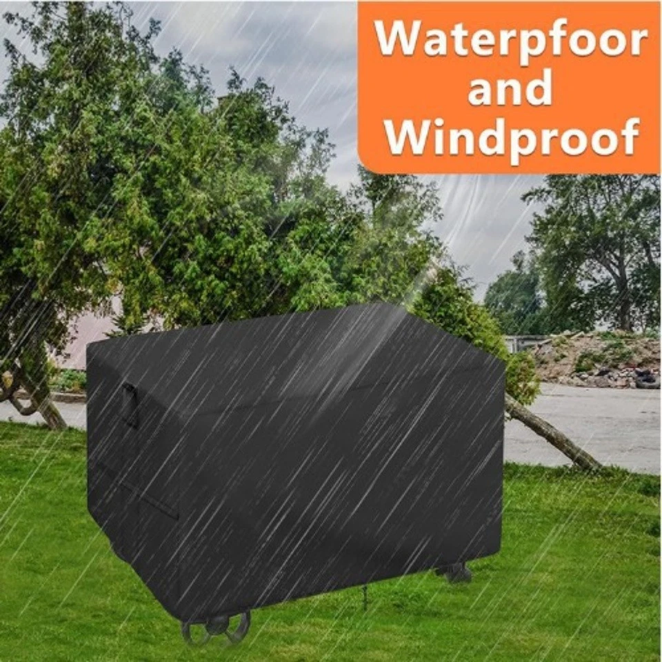 Outdoor Prep Table Grill Cart Cover Easy-grip Handles 420D Oxford Fabric - Bild 3 von 4