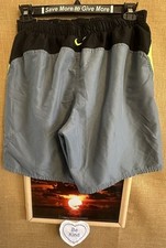 Nike men s L board short multi-color brief liner pockets elastic-waist relaxed I