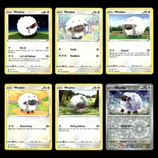 Wooloo Card 221.0 Sword Shield Fusion Strike Pokemon Cards Collection Set TCG