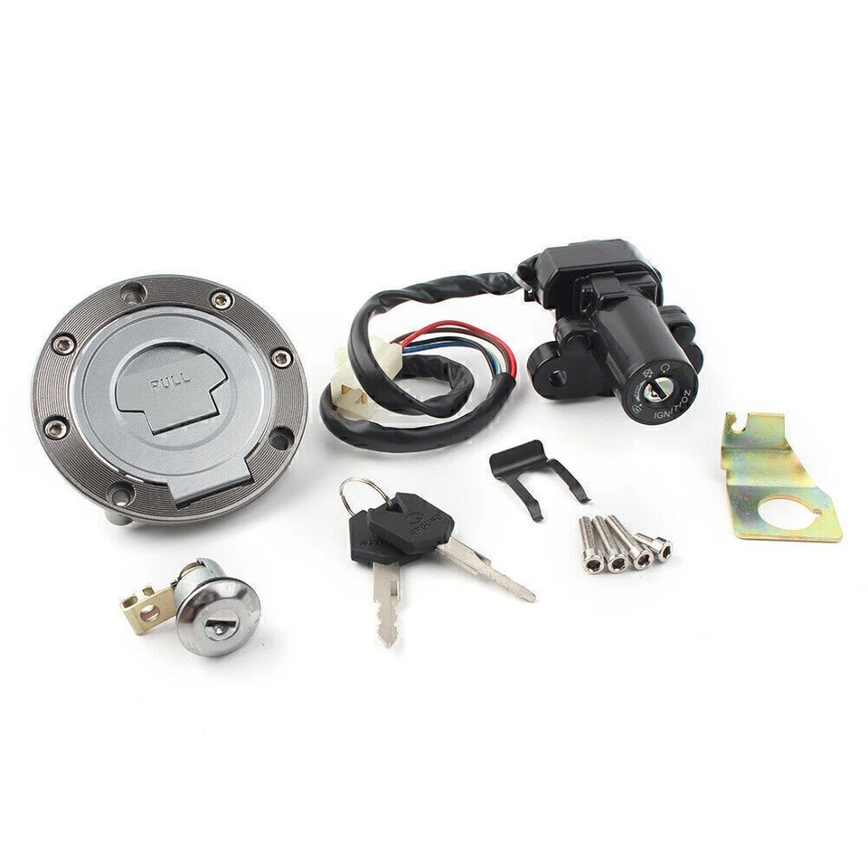 New Ignition Switch Lock Fuel Gas Cap Key Fits 1998-1999 2004-2012 Yamaha YZF R1 - Imagem 2 de 4