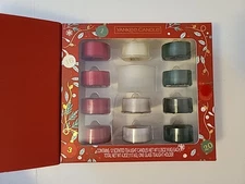 Yankee Candle 12 Tea Light Tealight Scented Christmas Boxed Gift Set w/Votive