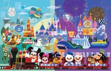 Disneyland Panorama  Mickey Mouse Disney Poster Print Wall Art