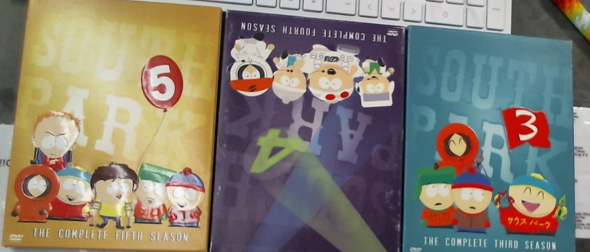 South Park DVD Lot Season 1,2,3,4,5 Full Complete Seasons w