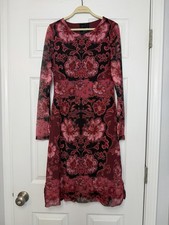 Johnny Was Jade Size S • Pink Floral Long Sleeve Dress