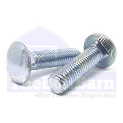 #ad M8 1.25 Class 4.6 Round Head Carriage Bolt Zinc Clear Choose Length amp; Qty $484.57