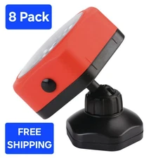 (Lot Of 8)BRAND NEW LED Rotating Work Light with Strong Magnetic Base 180 Lumen 