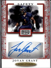 2021 SAGE Premier Draft Autographs Red Jovan Grant #A31 AU Auto
