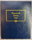 Roosevelt Dime Set 1946-63-D 50 Coins 90% Silver Album Extras, Many UNC