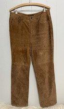 TALBOTS Leather Womens Pants, Lined, Womens S 10 BOHO Western Classic