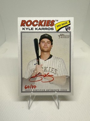 Topps 2026 Heritage Real One Autographs RC Kyle Karros Red Ink 