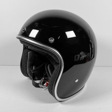 Biltwell Bonanza Size M Medium Open Face Motorcycle Helmet - Gloss Black