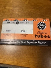 B27  a full sleeve of 5 NOS NIB GE 6CL6 Power Tubes TV-7 TESTED