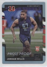 2017 Panini Donruss Rookies Press Proof Silver Die-Cut 30/75 Jordan Willis 0f6