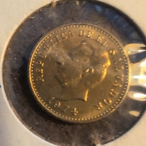 1974 El Salvador 2 Centavos Coin