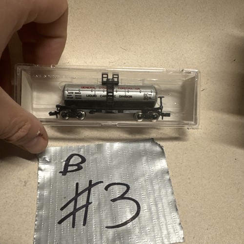 Coche cisterna modelo Power escala N #3002 plateado General Dynamics # 3452 | Zustand: New