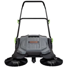 Push Floor Sweeper, 25.6" Sweeping Width Floor Sweeper Ma