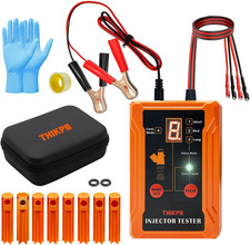 Fuel Injector Tester and Cleaner Kit 8 Pulse Modes DIY Dual Channel 8 Adapters