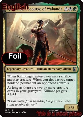 EN - Foil - Killmonger, Scourge of Wakanda - 218 - MSH - NM