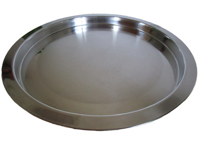 Serviertablett Tablett - Metall - silberfarben - 38 cm - Design Anna L / Maria V