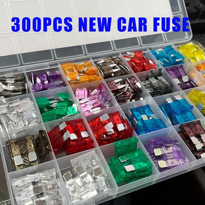 #ad 300Pcs Car Fuse Assortment Kit 160 Mini Blade Fuses Automotive 90 Standard $7.99