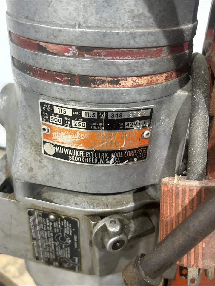 Milwaukee electromagnetic drill press 4232 speed drill. Mag drill - Image 4 of 4