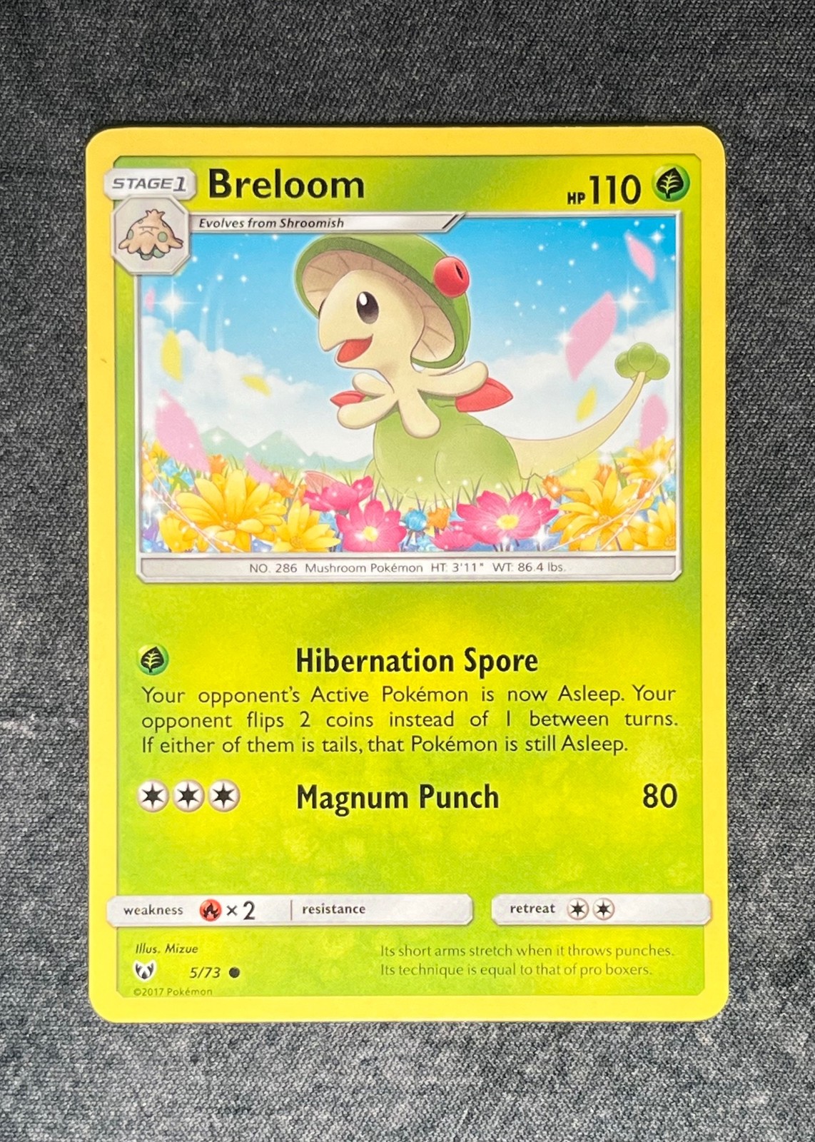 BRELOOM 5/73 Common SHINING LEGENDS Cute Pokemon | NM-LP
